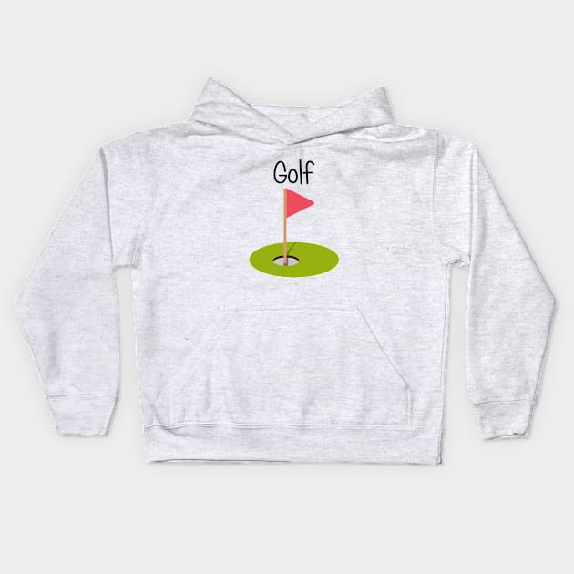 Golf Kids Hoodie by EclecticWarrior101